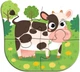 Пазл DoDo 4 в 1 Baby puzzle. День на ферме 13 элементов (4823115912473) - изображение 4