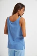 Майка з V-вирізом та розрізами по боках Wear me XS Блакитний (12_25_56_11705) - изображение 3