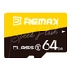 Карта памяти Remax microSDXC 64Gb (UHS-1 U3) (Class 10) (R-90 Mb/s, W-30 Mb/s) для видео Full HD и 4К - изображение 1