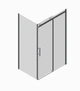 Боковая стенка для кабины Koer SR SW01-90x200-TR-01 прозрачное стекло Easy Clean 8 мм, хром KR5381 - изображение 2