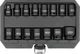 Набор головок торцевых ударных Yato 6-гранных с квадрат 1/2", M10-M27 мм. 14 шт + перех. на квадр 3/8" (YT-10253) - изображение 2