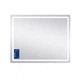 Дзеркало Qtap Mideya (DC-F910) 1000х800 з LED-підсвічуванням Touch, з антизапотіванням, з годинником, димером, рег. яскравості - зображення 4