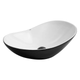 Раковина накладная Mixxus Premium WAVE-0105 WHITE-BLACK 620х360х160 мм MP6558 - изображение 1