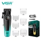 Комплект VGR 2 в 1 V-196/996 Gold, акумуляторна машинка для стрижки clipper та триммер з бездротовою роботою та швидкою зарядкою (46249-V-196&996 GOLD_875) - изображение 3