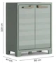 Шафа Keter Kis Planet Outdoor Base Cabinet зелена низька господарська (250144) - изображение 3