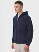 Набор толстовок на молнии мужских Ray Premium Loose U0409M-Cream-Navy Blue M 2 шт Бежевый/Темно-синий (RAY2000000046419) - изображение 9