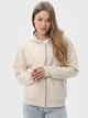 Набор толстовок на молнии с капюшоном женских Ray Premium Loose U0409W-Cream-Navy Blue S 2 шт Бежевый/Темно-синий (RAY2000000046471) - изображение 2
