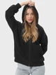 Набор толстовок на молнии с капюшоном женских Ray Premium Loose U0409W-Dark Grey-Black L 2 шт Темно-серый/Черный (RAY2000000046709) - изображение 5