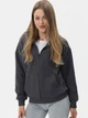 Набор толстовок на молнии с капюшоном женских Ray Premium Loose U0409W-Dark Grey-Black L 2 шт Темно-серый/Черный (RAY2000000046709) - изображение 6