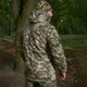 Зимовий Бушлат на флісі Softshell з Капюшоном піксель розмір S - зображення 3