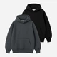 Набор худи теплых оверсайз женских Ray Oversize U0404W-Dark Grey-Black 2XL/3XL 2 Темно-серый/Черный (RAY2000000045290) - изображение 1