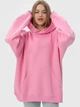 Набор худи теплых оверсайз женских Ray Oversize U0404W-Cream-Pink XXS-XS 2 шт Бежевый/Розовый (RAY2000000045504) - изображение 2