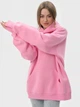 Набор худи теплых оверсайз женских Ray Oversize U0404W-Cream-Pink XXS-XS 2 шт Бежевый/Розовый (RAY2000000045504) - изображение 3