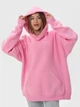 Набор худи теплых оверсайз женских Ray Oversize U0404W-Cream-Pink XXS-XS 2 шт Бежевый/Розовый (RAY2000000045504) - изображение 4