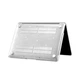 Прозрачный чехол с блестками накладка Hardshell для MacBook Air 13,6" M2 2022 A2681 / M3 2024 A3113 / M4 2025 A3240 Glitter Case ультратонкий пластик - изображение 3