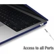 Чехол накладка Hardshell для MacBook Air 13,6" M2 2022 A2681 / M3 2024 A3113 / M4 2025 A3240 matte Case ультратонкий пластик navy blue синяя матовая - изображение 3