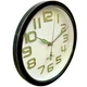 Настенные часы Бесшумные (25 см) Ph-03-W QUARTZ черные - изображение 2