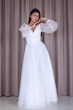 Біла довга вечірня сукня Lolita 6XL молочна 43449521 - зображення 6