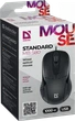 Миша DEFENDER Standard MB-580 3 кнопки, 1000 dpi, чорна - изображение 4