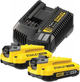 Стартовий комплект Stanley FatMax 2 акумулятори 18 В Ah + зарядний пристрій 18 В (SFMCB12D2) - зображення 1