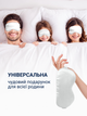 Маска для сна повязка на глаза шелковая накладка очки для сну спанья ночная женская мужская с чехлом на ночь на лицо мягкая наглазники из шелка для мужчин женщин в самолете из хлопка Hechpro белая ТБsilk1 - изображение 3
