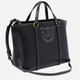 Torba shopper damska skórzana Pinko Miranda Shopper Classic 104515A29O-Z99Q Czarna (8057769677112) - obraz 3