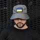 Панама Intruder Freedom Grey One Size + Подарунок Шеврон прапор України - зображення 1