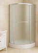 Душевая кабина с низким поддоном KO&PO FS-02 90х90х195 см полукруглая матовое стекло распашные двери (C10199) - изображение 2