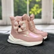 Детские зимние ботинки для девочки на овчине Kimboo розовые на липучке 29р (18 см) 5592 - изображение 4