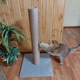 Высокая кошачья когтеточка столбик для кошек котика 82см серая - изображение 4