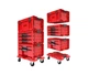 Набір ящиків для інструментів на платформі, 21", 525x345x885, SYSTEM PRO Drawer Workshop Set 4 Red, Z258360PG003, QBRICK - изображение 1