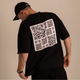 Мужская футболка Dido черная с обновляющимися QR-кодами со смартфона оверсайз S-M (356903) - изображение 1