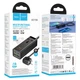 Зарядне GaN HOCO AC10A Barry GaN PD65W QC3.0 2*USB 2*Typec-C, універсальна розетка AC EU/UK/US, кабель 1.5м - зображення 2