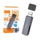 Картрідер HOCO HB45 Spirit USB2.0 сірий Підтримка TF/SD карт - изображение 4