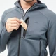 Чоловіча кофта флісова QUECHUA MH520 для туризму зелена S - изображение 8