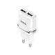 Мережевий зарядний пристрій HOCO C12 Smart dual USB charger 12W White (6957531047759) - изображение 1