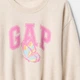 Детский комплект (свитшот + шорты) для девочки Gap 289839163 82 см Молочный (1159843918) - изображение 3
