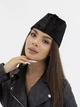 Пилотка из меха Каракуль D.Hats черного цвета - изображение 4