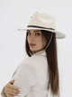 Шляпа федора из шерсти D.Hats с цепью цвет молочный - изображение 5
