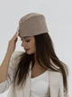 Пилотка из кашемира D.Hats кофейного цвета - изображение 3