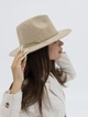 Шерстяная шляпа федора D.Hats цвет бежевый - изображение 7