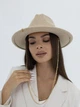Шляпа федора из шерсти D.Hats с цепью цвет бежевый - изображение 6