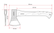 Топор, 600 г, ручка из фибергласса INTERTOOL HT-0261 - изображение 12