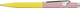 Ручка кулькова Caran d'Ache 849 Paul Smith Chartreuse Yellow & Rose Pink Синя 1 мм в металевому пеналі (7630002353250) - зображення 2
