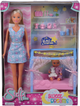 Zestaw lalkowy Simba Toys Steffi Słodkie sny z dziewczynką i łóżeczkiem świecącym w ciemności (5733521) (4006592066178) - obraz 1