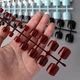 Типси гелеві Кольорові MAFANAILS для нарощування нігтів на НОГАХ 144шт - изображение 2