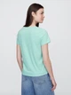 Футболка хлопковая женская GAP 425449780 L Зеленая (1159843900) - изображение 2