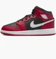 Кроссовки женские Jordan 1 Mid (Gs) Gym Red 37.5 Красный DQ8423-061 - изображение 1