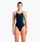 Купальник закрытый женский Arena Openings Swimsuit V Back Lb 36 Чорний 008063-580 - изображение 1