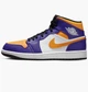 Кросівки чоловічі Jordan 1 Mid 45.5 Фіолетовий DQ8426-517 - зображення 1